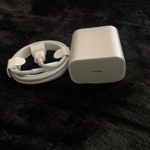 18W USB-C Fast Charge Wall Power Adapters & Cables for iPhone/iPad Pro